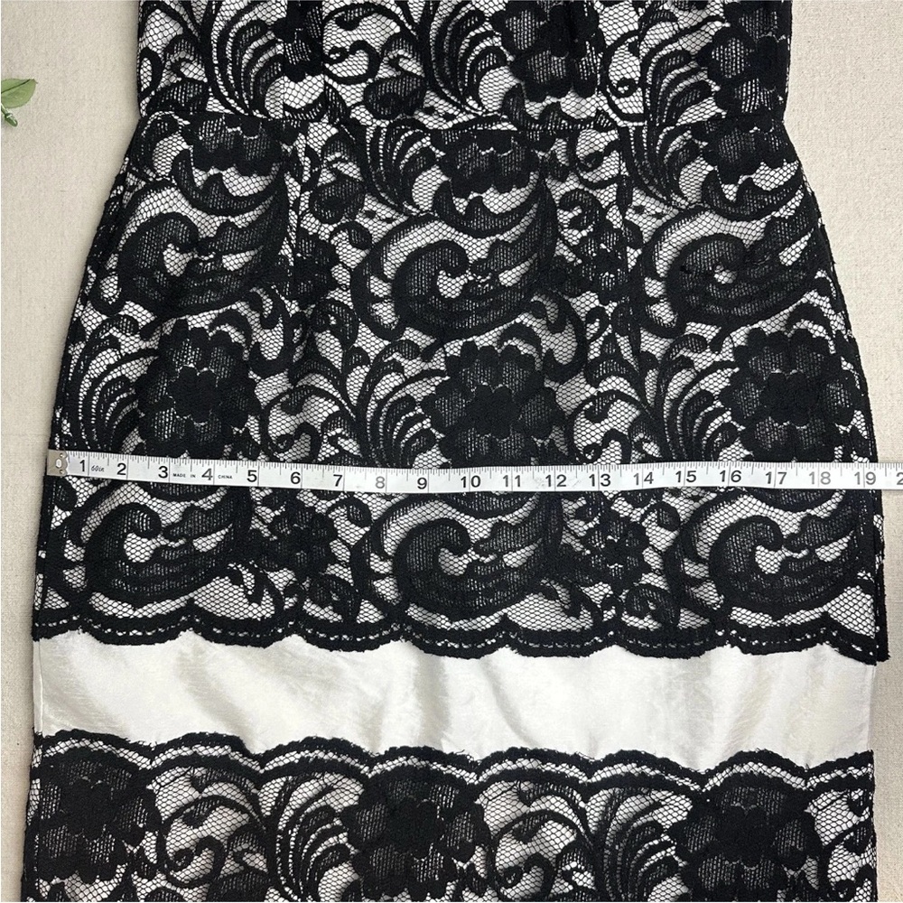 The Limited Lace Sheath Dress Black White Formal Wedding Event Size 10 NWT $108 - Picture 12 of 16